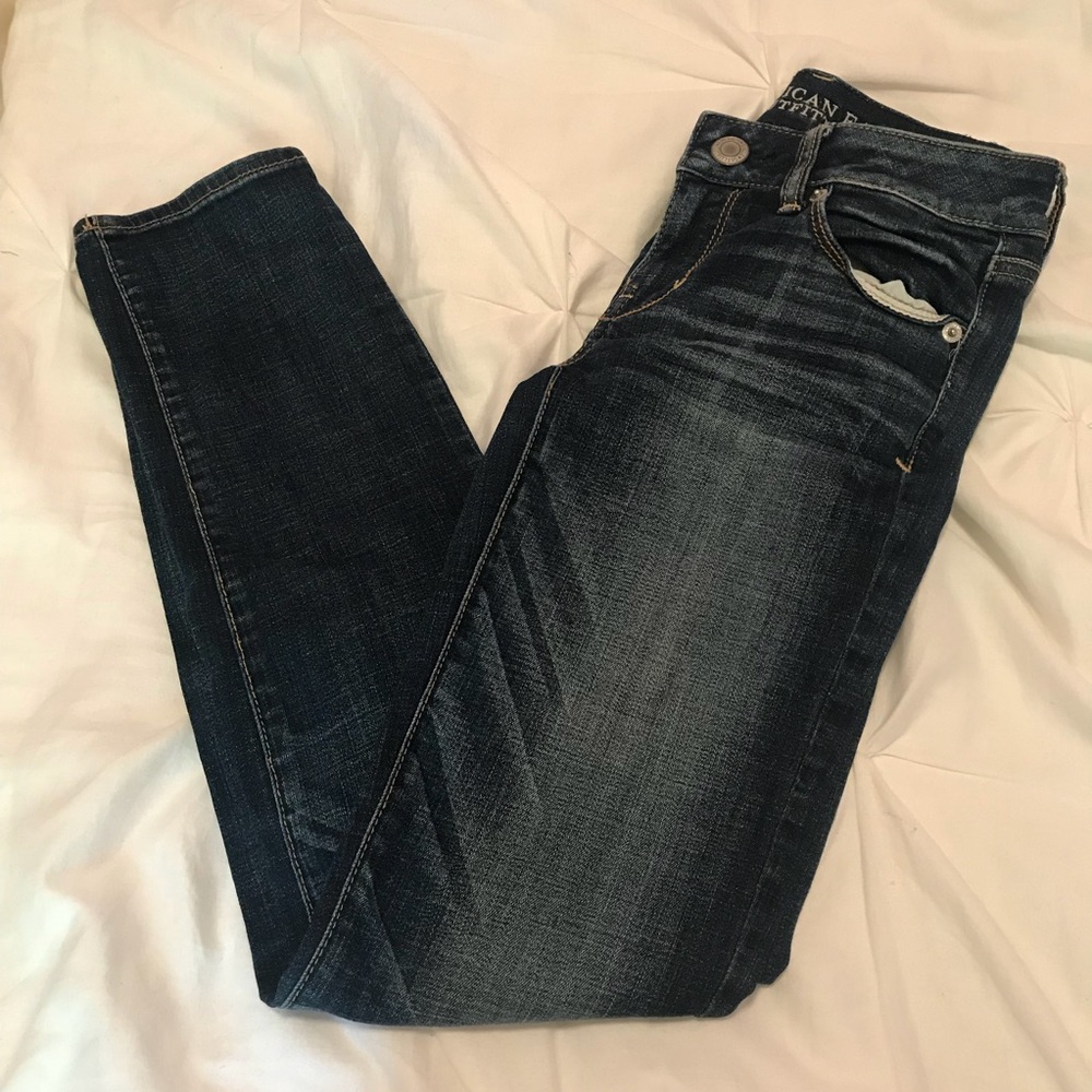American Eagle Midwash Skinny Jeans